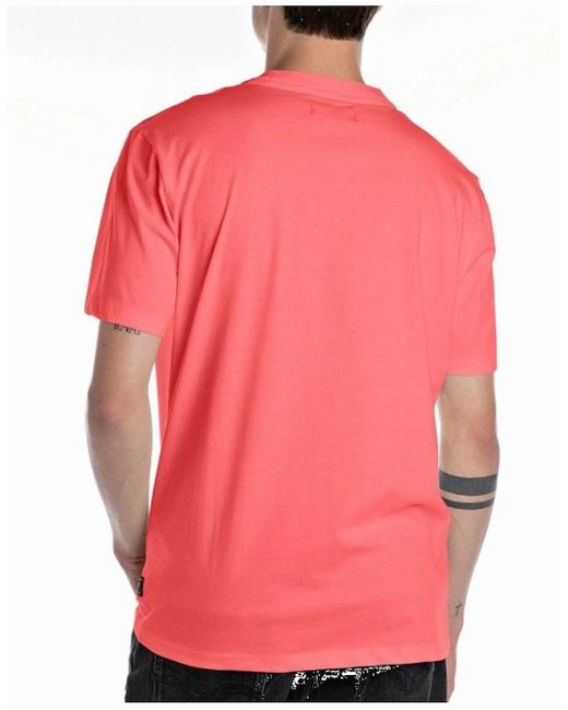 Replay Red R T Shirt for men