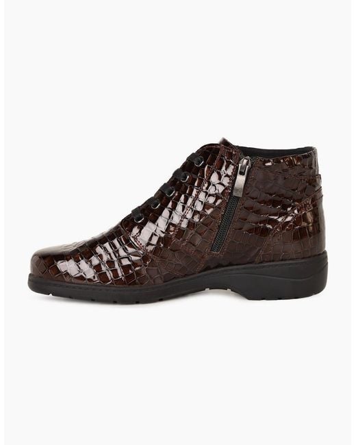 Caprice Brown Amanda Ankle Boots