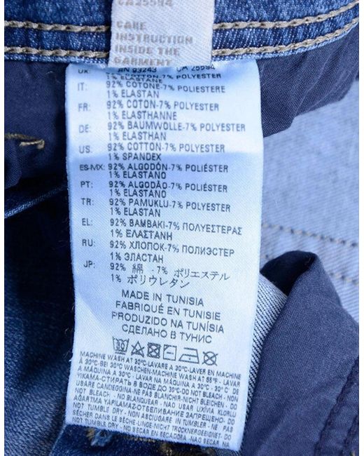 DIESEL Blue Toxer R76C9 Denim Jeans Distressed Slim Fit Skinny Casual Jeans for men