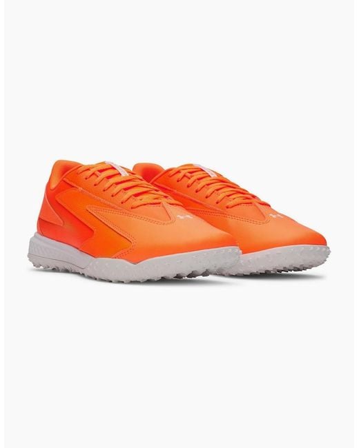 Under Armour Orange U Shadow Turf 3 Lace-Up Low Top Sneakers for men