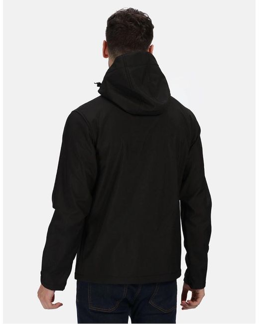 Regatta Black Venturer Three Layer Soft Shell Jacket for men