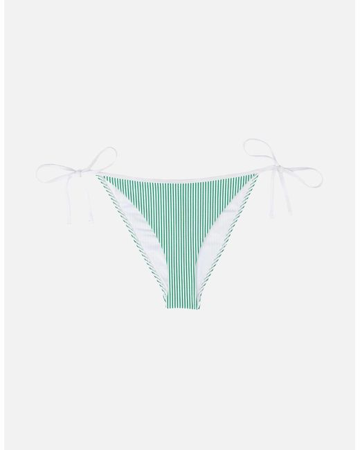 Tommy Hilfiger Blue Seersucker Stripe Bikini Bottoms, Radiant