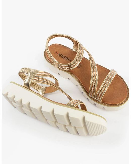 Heavenly Feet White Fresco Sandals