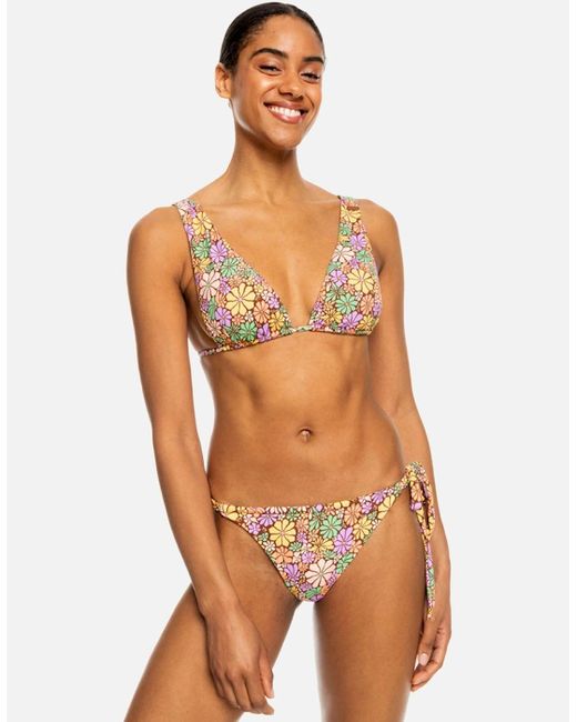Roxy Orange All About Sol 2 Piece Bikini Set