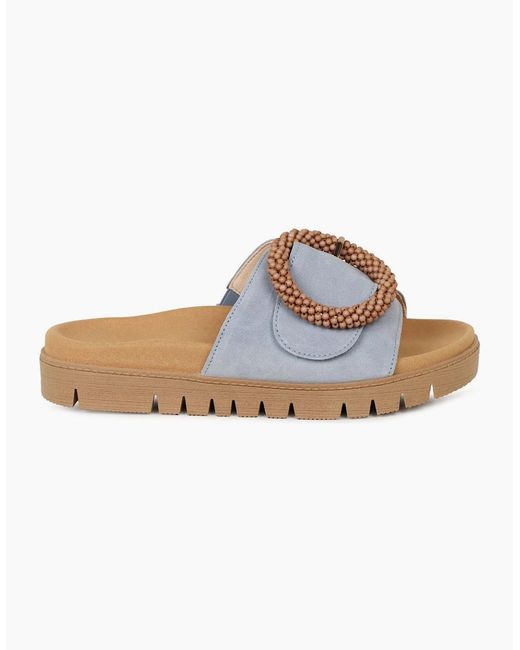 Gabor White Everly Mule Sandals