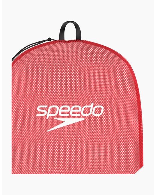 Speedo Red Xl Team Logo Mesh Drawstring Bag
