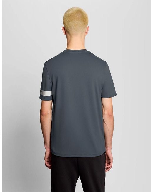Lyle & Scott Blue Sports Sleeve Detail T-Shirt for men
