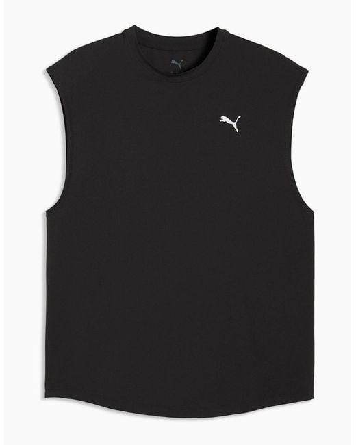 PUMA Black Run Coolcell Performance Gym Vest for men