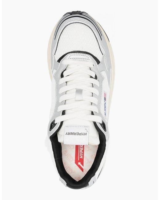 Autry White Hyperway Low Mv03 Sneakers for men