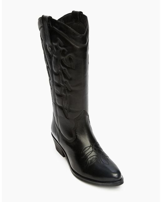 Osprey Black London The Louisiana Leather /Gunmetal Boots