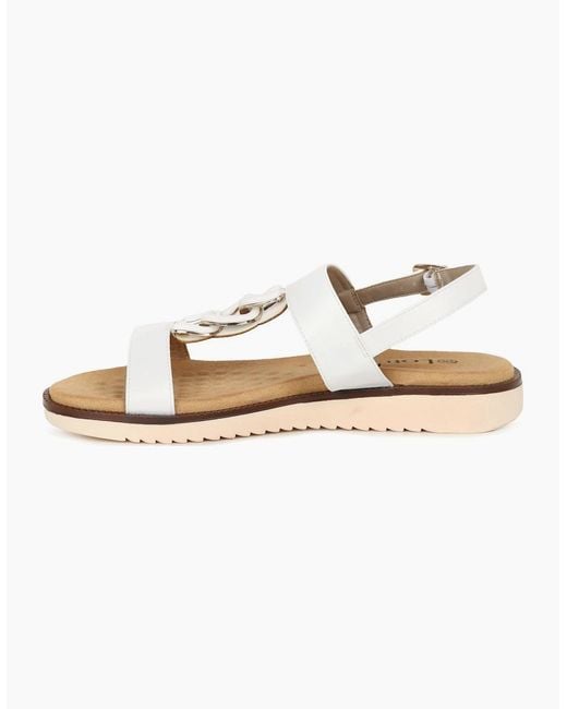 Lotus White Joana Sandals