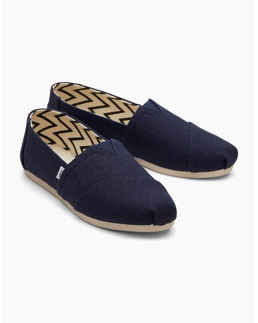 TOMS Blue Alpargata Slip On Shoes