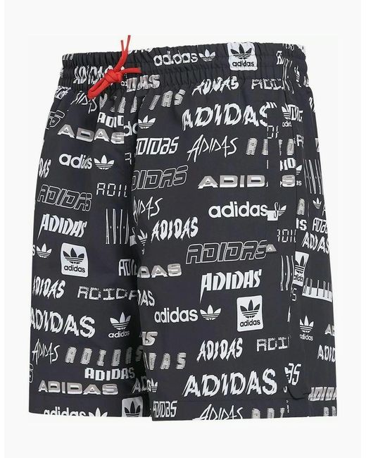 Adidas Black Originals Reversible Shorts for men