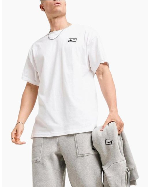 Nike White Sportswear Street Iq2766 T-Shirt for men