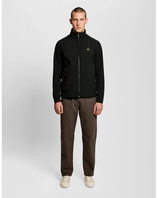 Lyle & Scott Black Mesh-Back Softshell Jacket for men