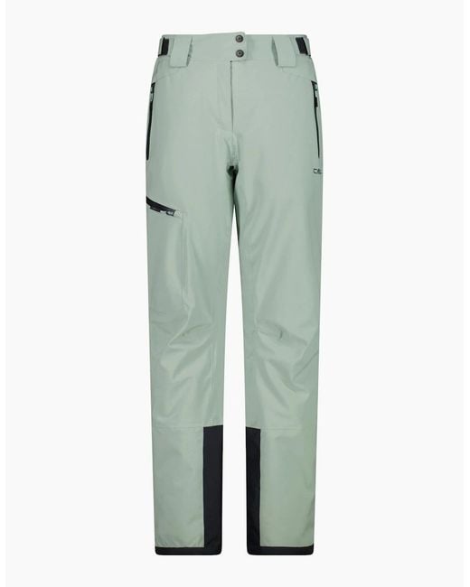 CMP Green Mechanical Stretch Loose Fit Ski Pants