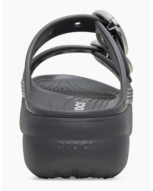 CROCSTM Black Saturday Platform Buckle Eva Carbon Sandals