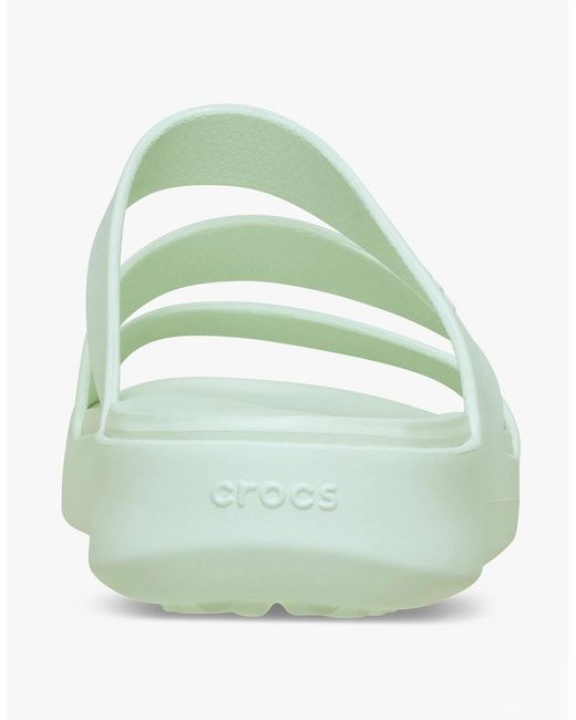 CROCSTM Green Getaway Strappy Sliders Mint Tint