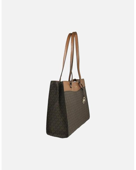 Michael Kors Gray Jet Set Pocket Tote Handbag