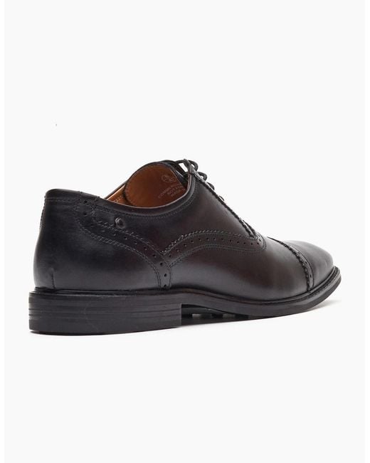 Base London Black London Ascot Oxford Shoes for men