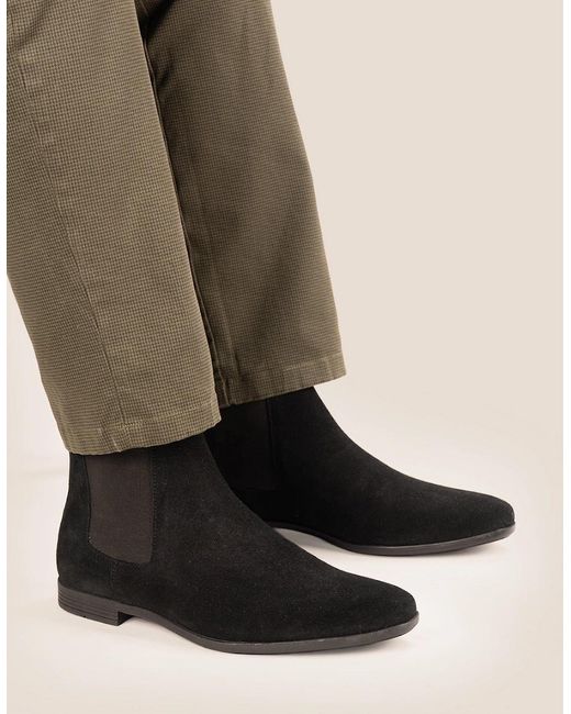 Oswin Hyde Black Darwin Suede for men