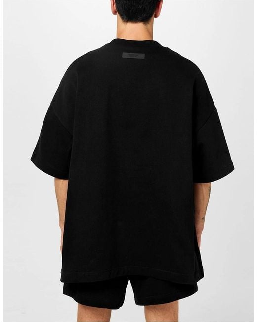 Fear Of God Black Short Sleeve Tee for men
