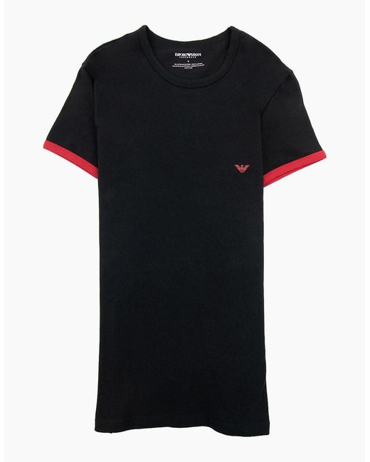 Emporio Armani Black Camo Eagle Ea Tee for men