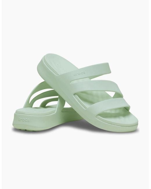 CROCSTM Green Getaway Strappy Mule Sandals