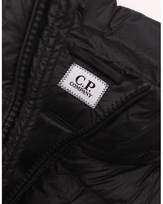 C P Company Black D.D. Shell Down Lens Gilet 999 for men