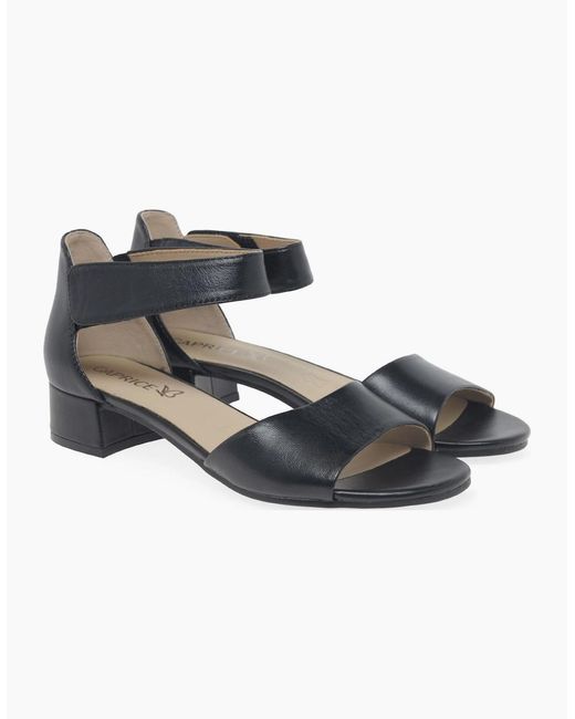 Caprice Black Agadir Sandals