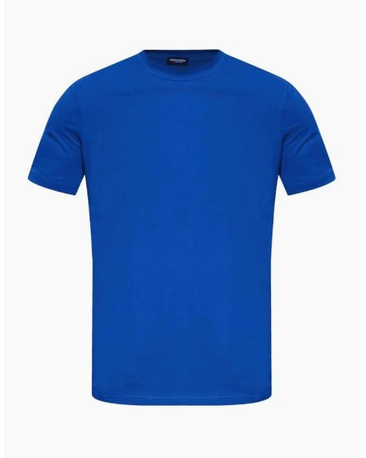 DSquared² Blue Basic Royal T-Shirt for men