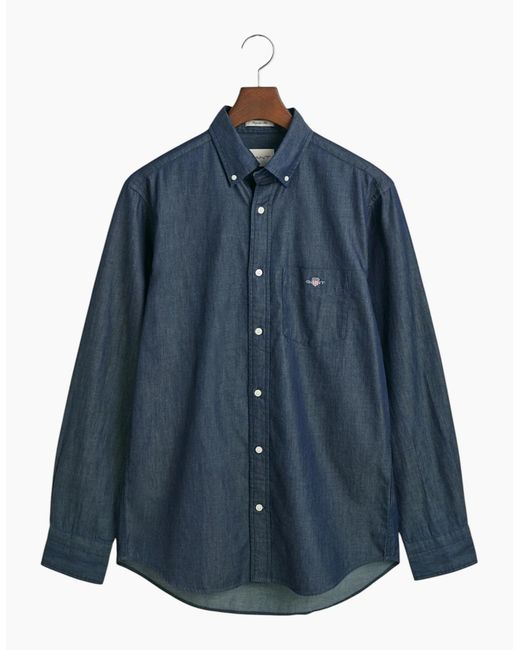 Gant Blue Shirts Regular Fit