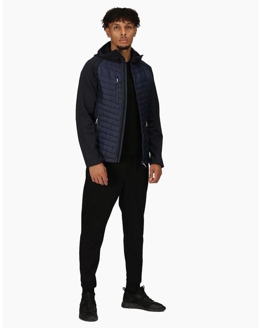 Regatta Blue Navigate Quilted Hybrid Jacket for men