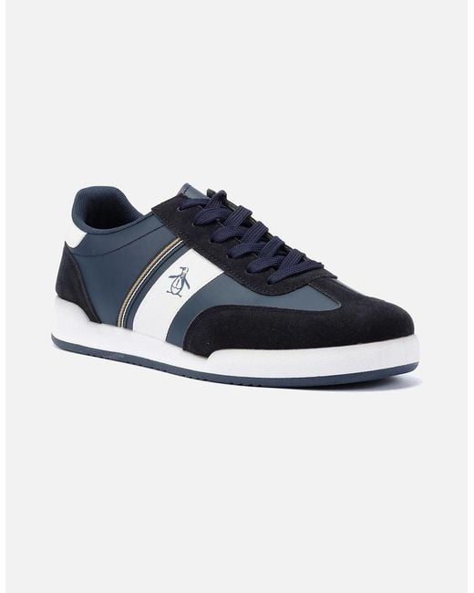 Original Penguin Blue Penguin Gaz Trainers for men