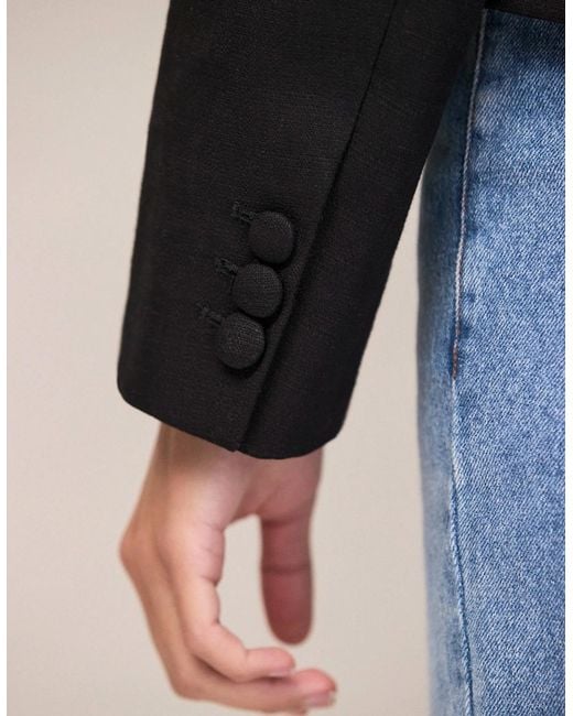 Ro&zo Black Cropped Blazer
