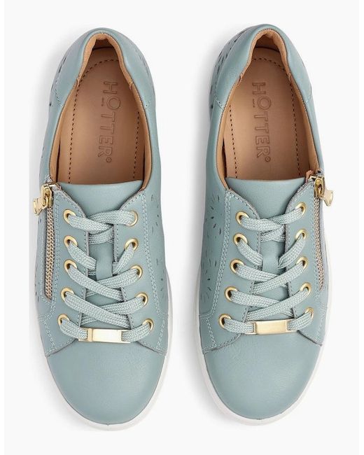 Hotter Blue Wonder Wide Trainers