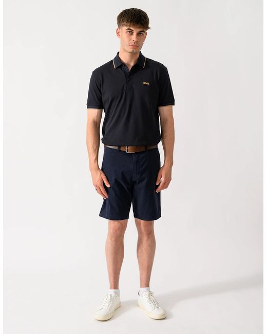 Boss Black Boss Paddy Cotton-Piqué Polo Shirt With Contrast Logo for men