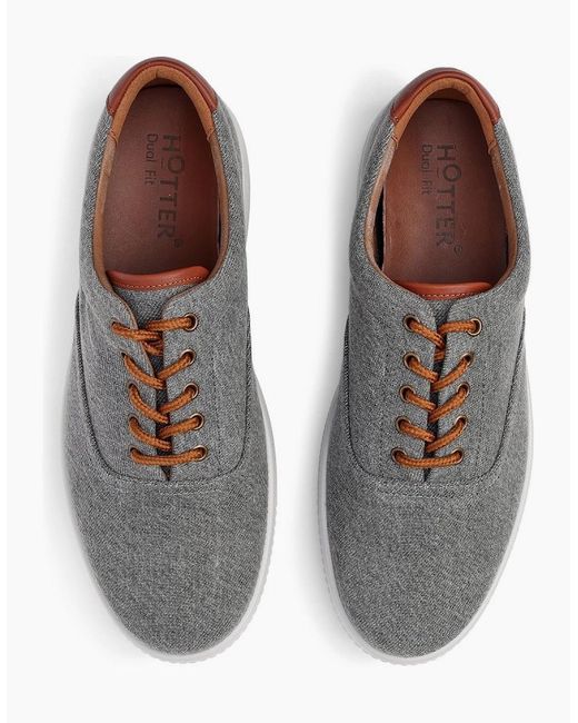 Hotter Gray Rowan Trainers for men