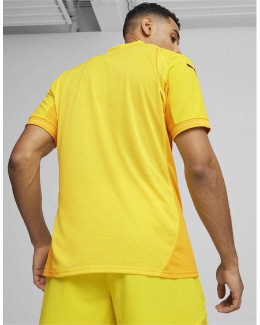 PUMA Yellow Teamfinal Jersey T-Shirt for men