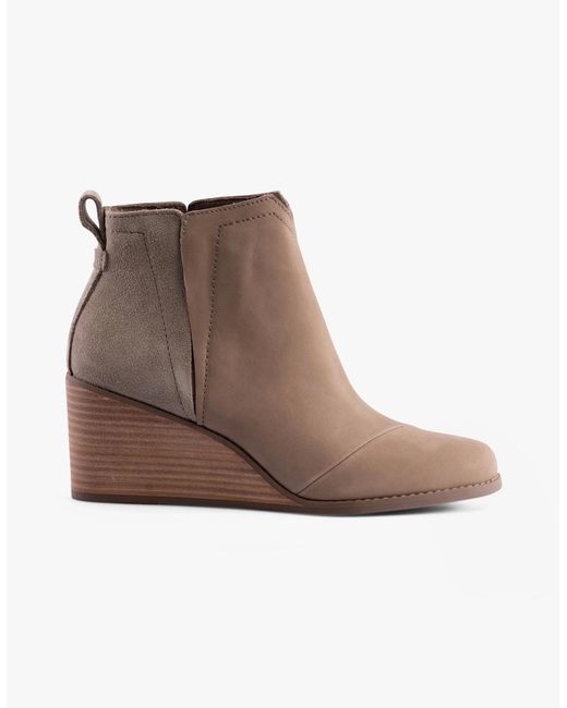 TOMS Brown Clare Boots Natural