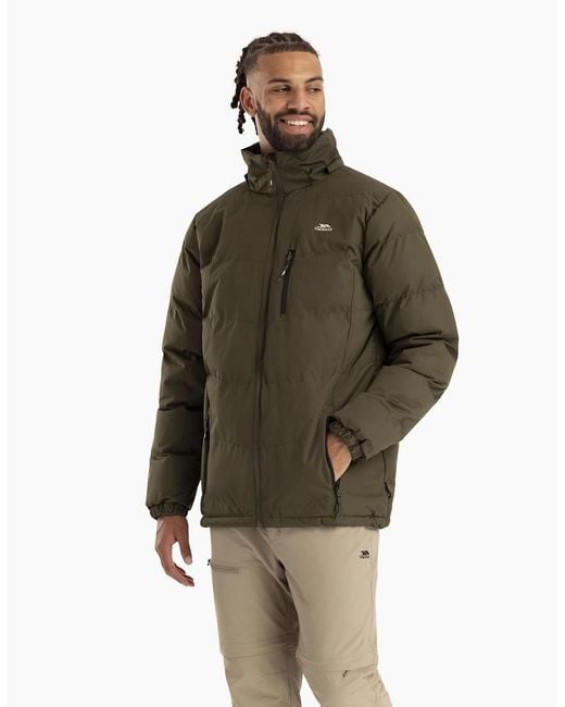 Trespass Green Blustery Padded Jacket for men