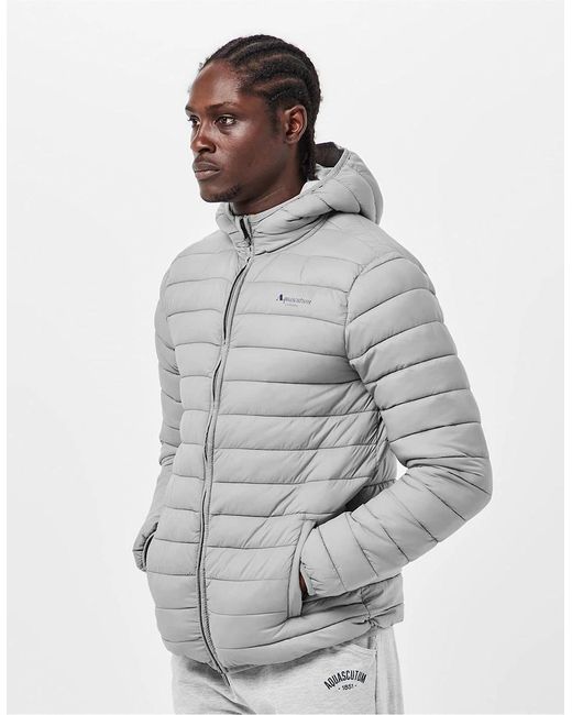 Aquascutum Gray Puffer Jacket for men