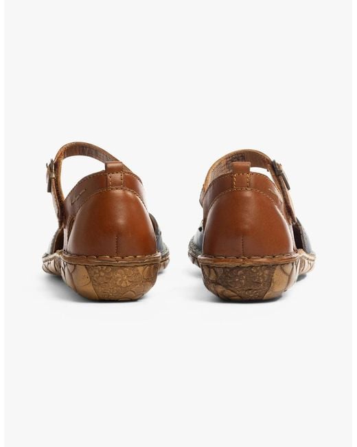 Josef Seibel Brown Rosalie 04 Sandals Shark-Kombi
