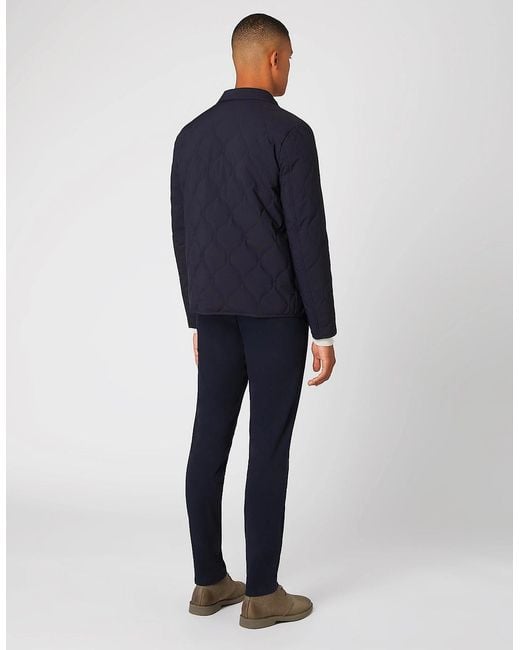 Remus Uomo Blue Quilted Jacket for men