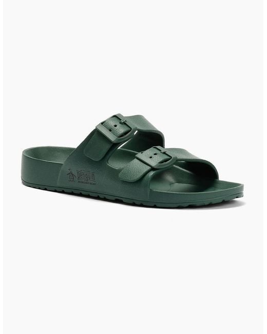 Original Penguin Green Penguin Eden Forest Sandals for men