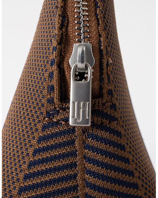 Ilse Jacobsen Brown Knitty Knitted Makeup Bag