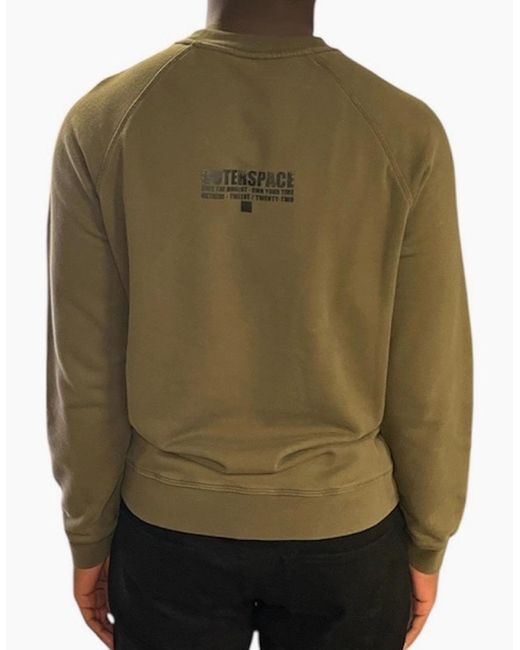 OUTHERE Green Logo Sweatshirt for men