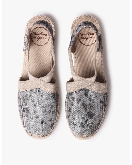 Toni Pons Metallic Triton Espadrille Sandals Night