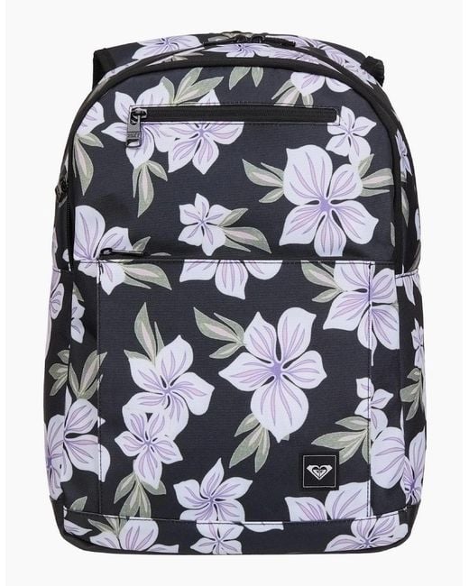 Roxy Gray Here You Are Printed 24 L Backpack