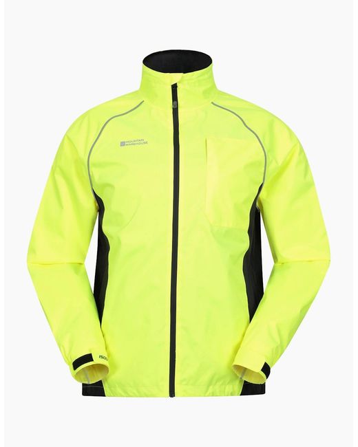 Mountain Warehouse Yellow Adrenaline Ii Waterproof Jacket for men